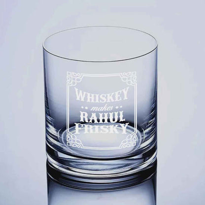 Awesome Custom Whiskey Glass -Perfect Gift for Girlfriend Boyfriend  - Frisky