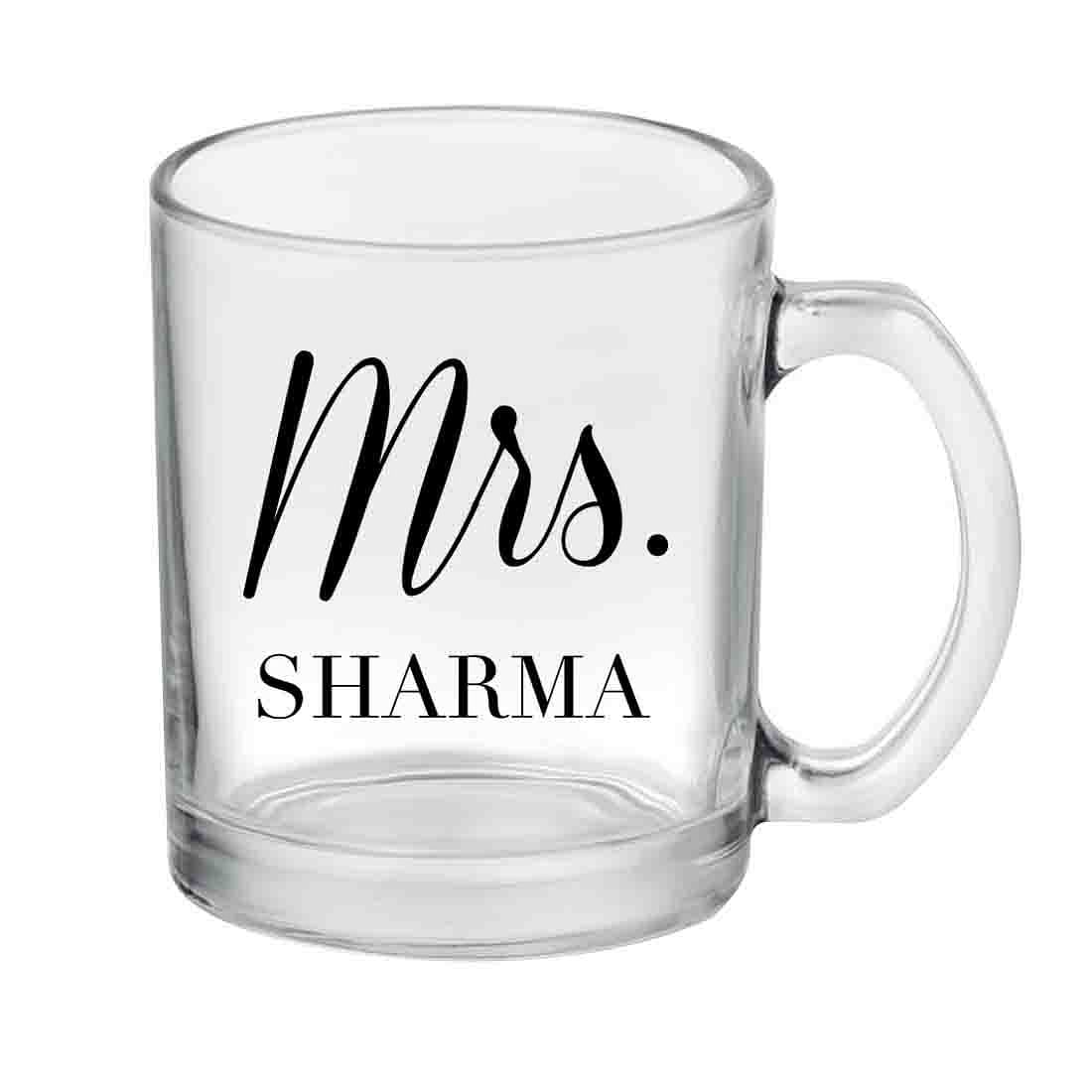 Personalized Coffee Tea Mug - MRS - Gift For Her Nutcase