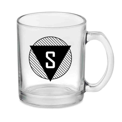 New Customized Coffee Glass Mug - Triangle Name Nutcase