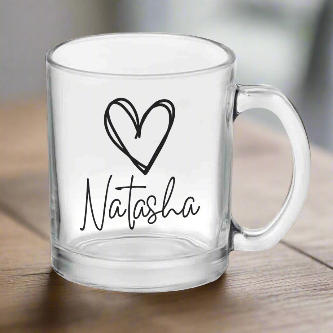 Customized Cafe Coffee Cups for Tea Glass Mug With Name – Nutcase