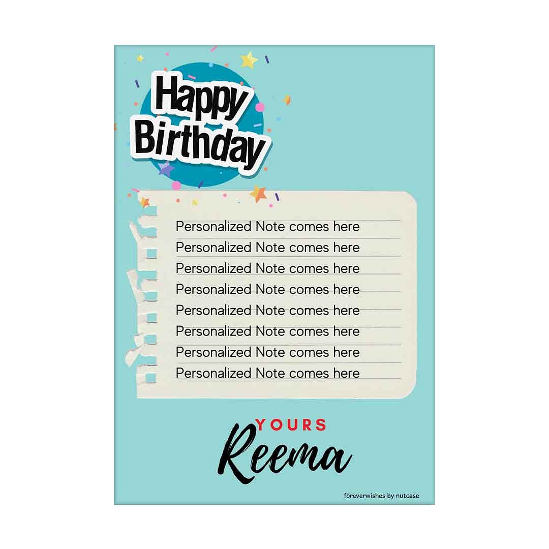 Personalized Birthday Greetings Cards for Friends - Forever 0002 Nutcase
