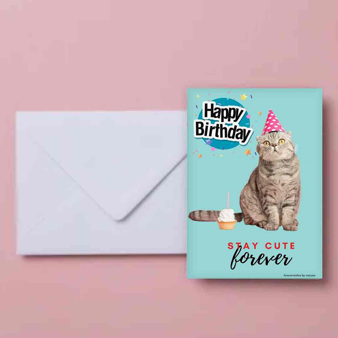 Personalized Birthday Greetings Cards for Friends - Forever 0002 Nutcase