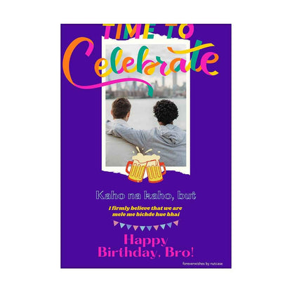 Create Birthday Card with Photo for Brother - Bro 0005 Nutcase