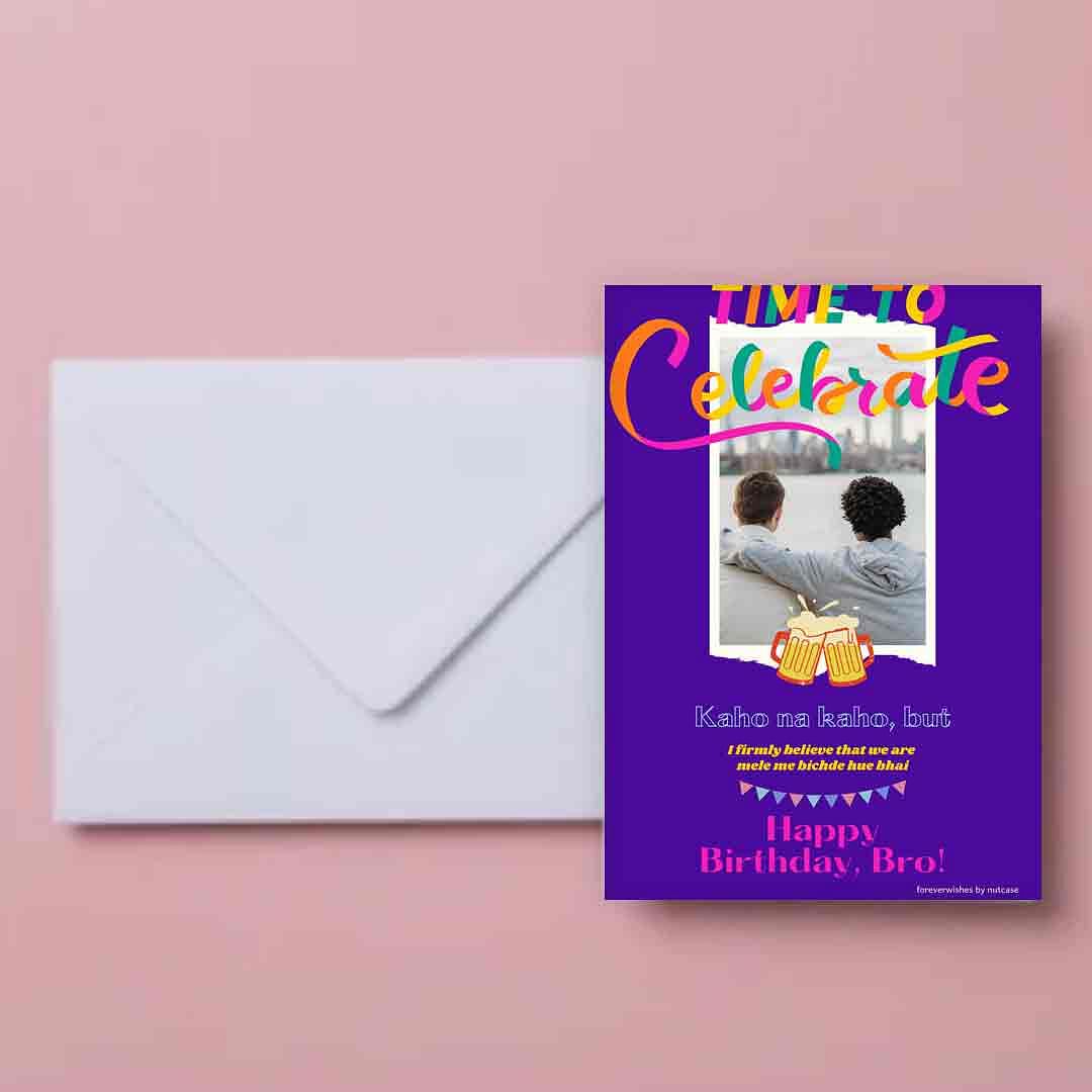 Create Birthday Card with Photo for Brother - Bro 0005 Nutcase