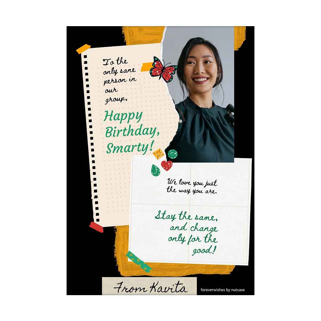 Personalized Birthday Cards for Her - Friend 0006 Nutcase