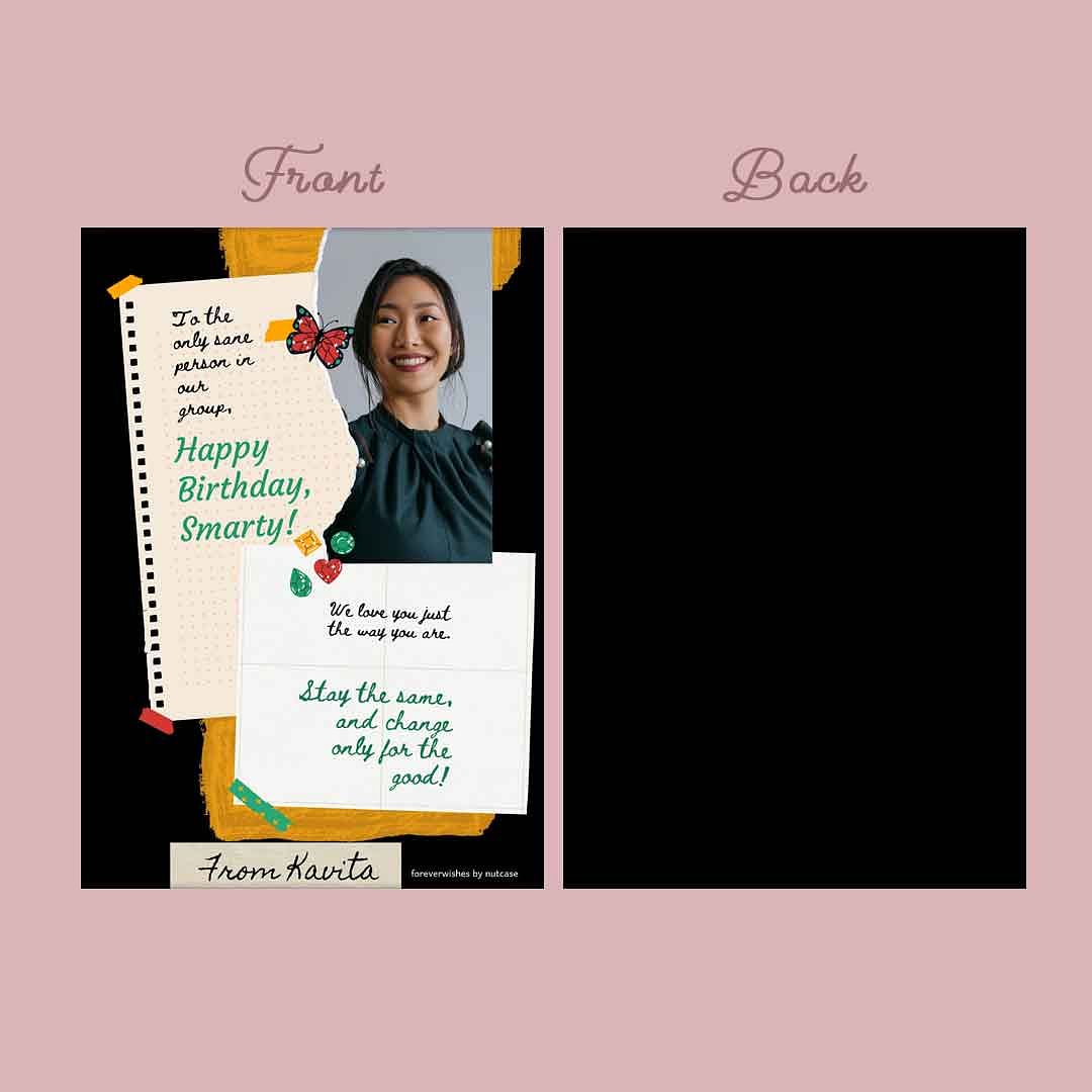 Personalized Birthday Cards for Her - Friend 0006 Nutcase