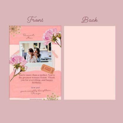 Custom Made Greeting Cards for Gift Mom - Dearest Mother 0007 Nutcase