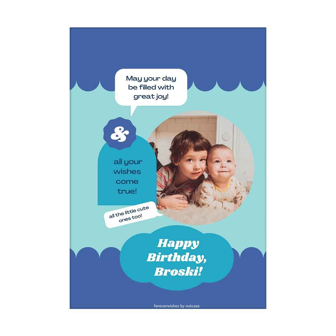 Personalized Birthday Cards for Him - Brother 0009 Nutcase
