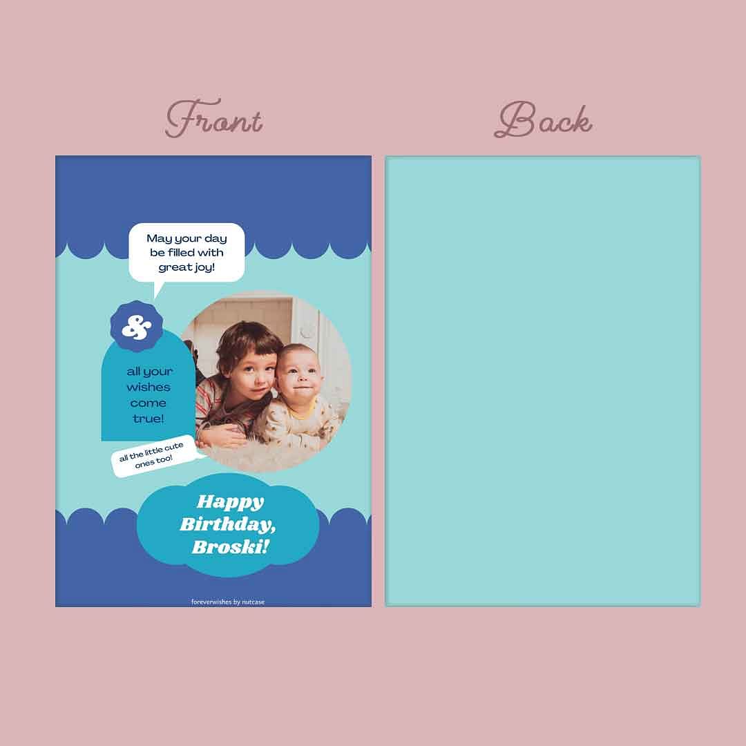 Personalized Birthday Cards for Him - Brother 0009 Nutcase