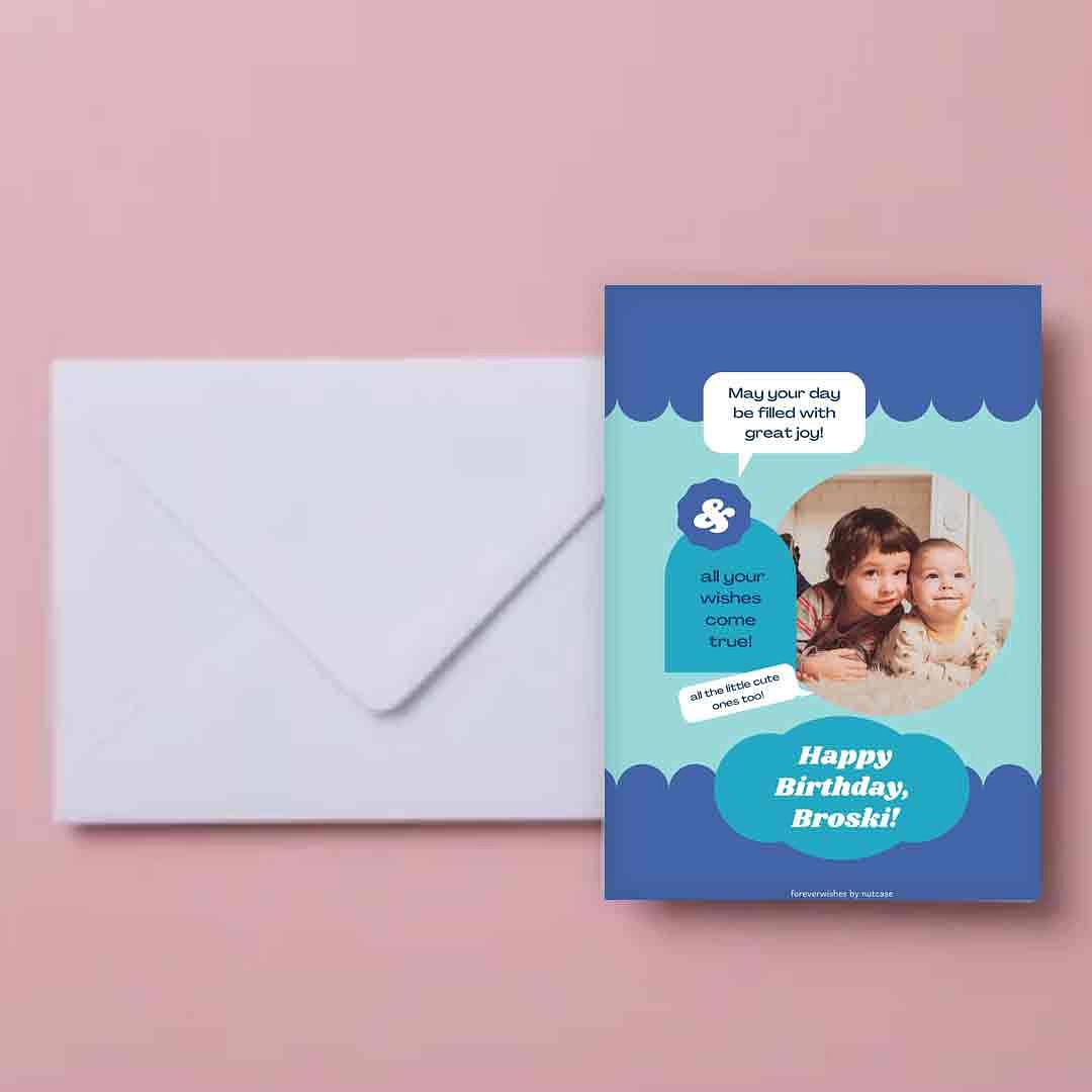 Personalized Birthday Cards for Him - Brother 0009 Nutcase