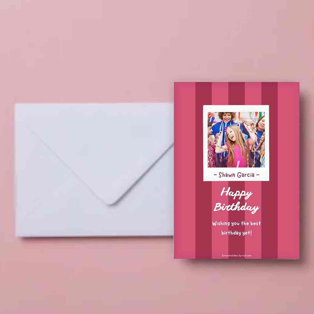 Happy birthday greeting card or postcard gift Vector Image