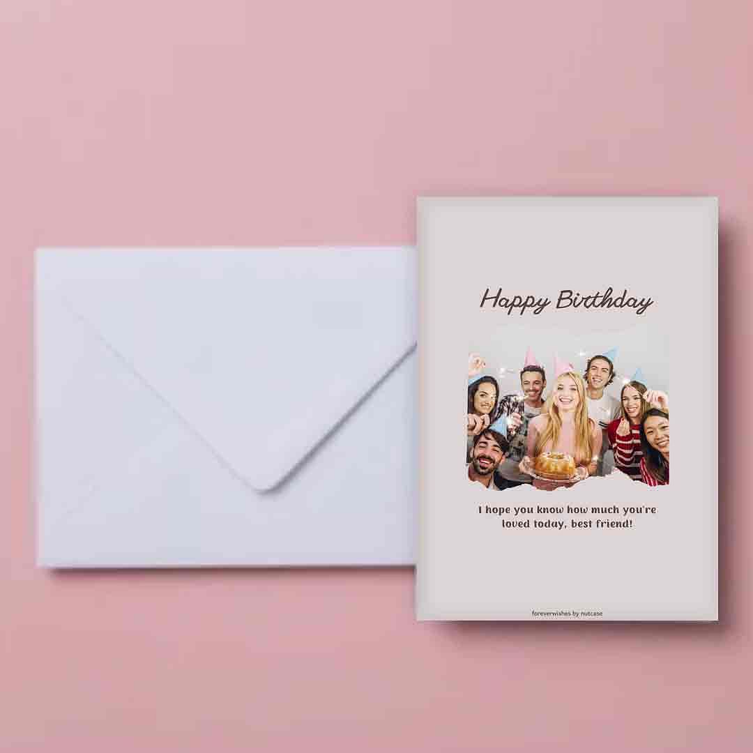 Personalized Birthday Greetings Cards for Friends - Best Friend 0014 Nutcase