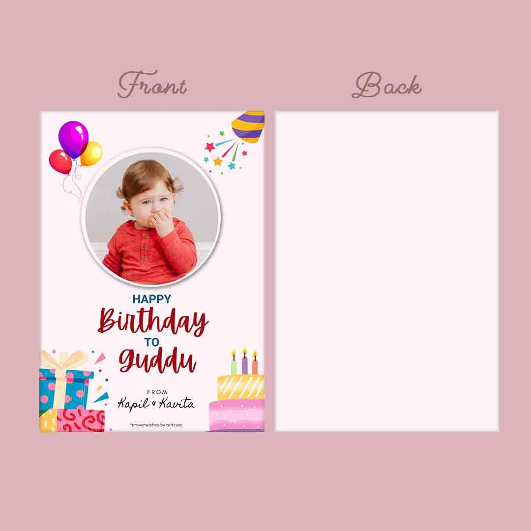 Personalised Childrens Birthday Cards for Gift - Cute Boy 0015 Nutcase