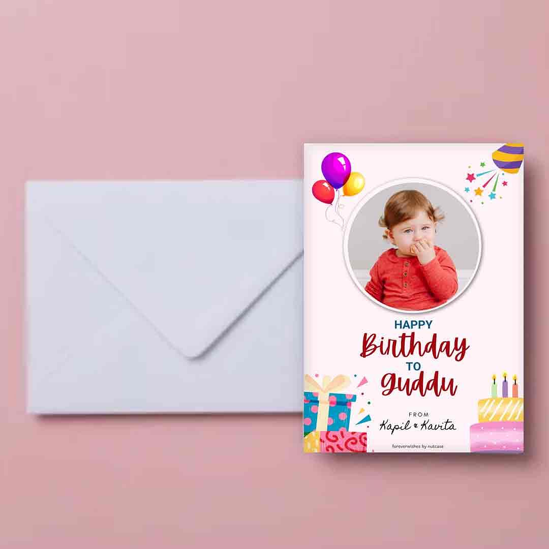 Personalised Childrens Birthday Cards for Gift - Cute Boy 0015 Nutcase