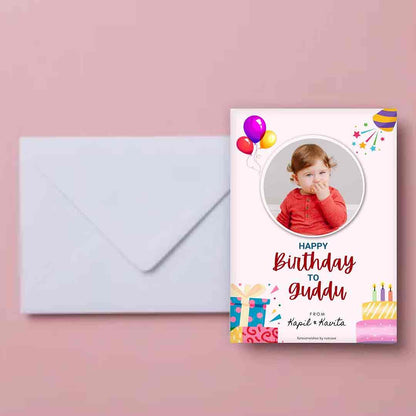 Personalised Childrens Birthday Cards for Gift - Cute Boy 0015 Nutcase