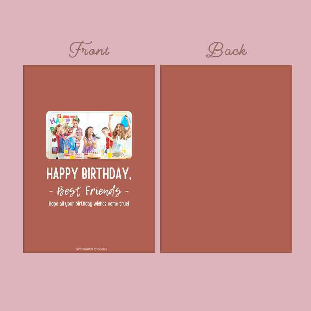 Create Custom Greeting Cards for Best Wish - Best Friend 0019 Nutcase