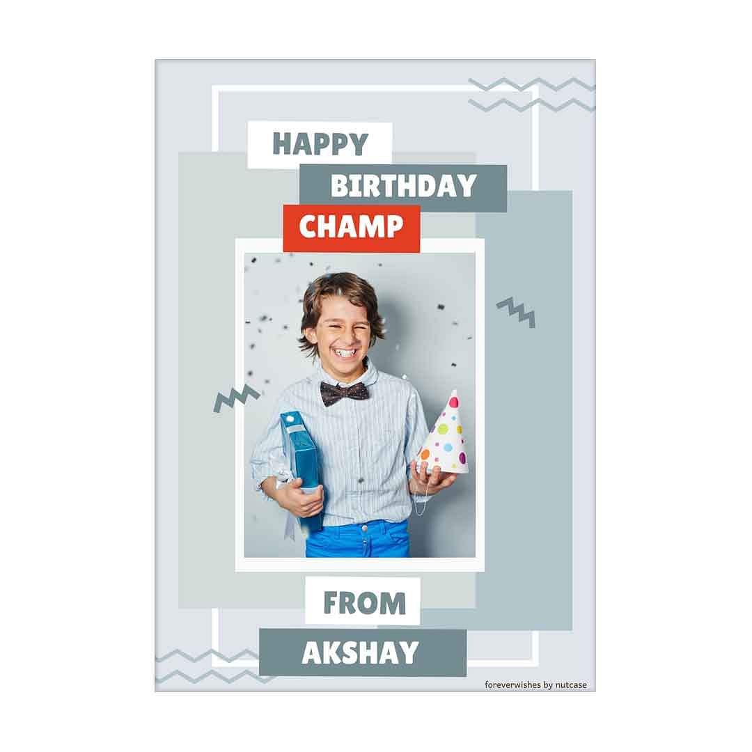 Personalised Childrens Birthday Cards for Gift - Cute Boy 0020 Nutcase