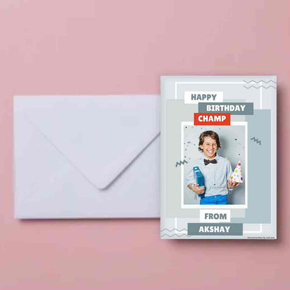 Personalised Childrens Birthday Cards for Gift - Cute Boy 0020 Nutcase