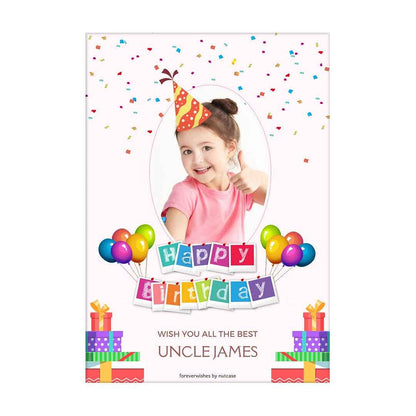 Personalised kids Birthday Cards for Birthday Wish - All The Best 0021 Nutcase