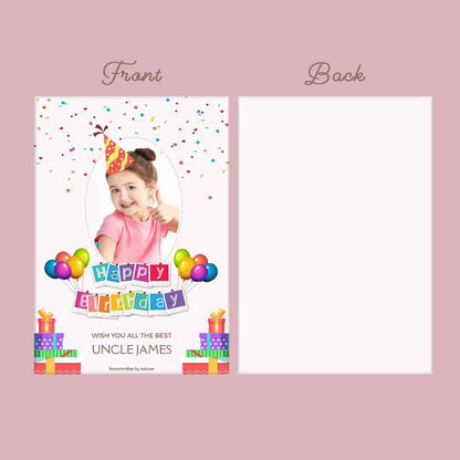 Personalised kids Birthday Cards for Birthday Wish - All The Best 0021 Nutcase