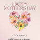 Customized Greeting Card Mother's Day Gift From Daughter- Flower Nutcase