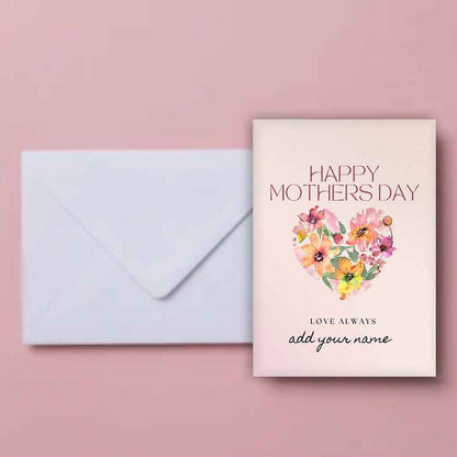 Customized Greeting Card Mother's Day Gift From Daughter- Flower Nutcase