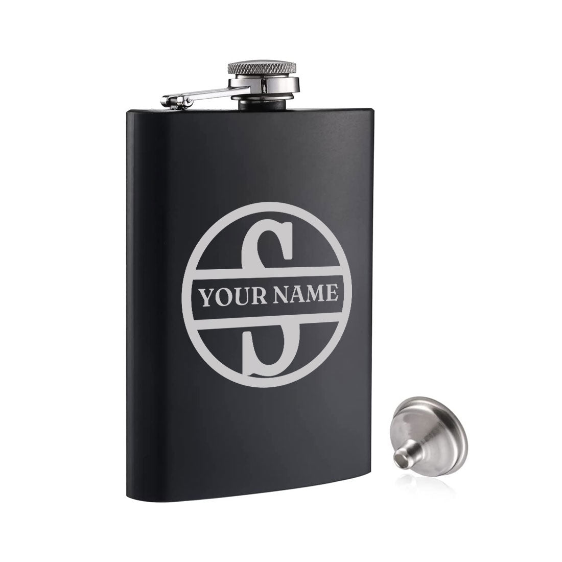 Personalized Engraved Hip Flask With Name - Add Name