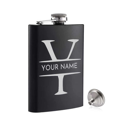 Personalized Engraved Flask for Men Anniversary Gift Ideas  - Add Name