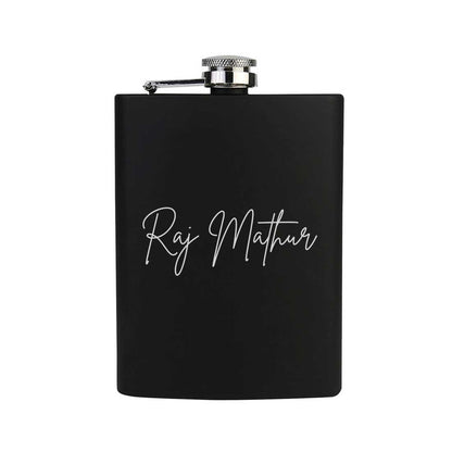 Personalized  Engraved Stainless Steel Hip Flask for Gift Ideas  - Add Name