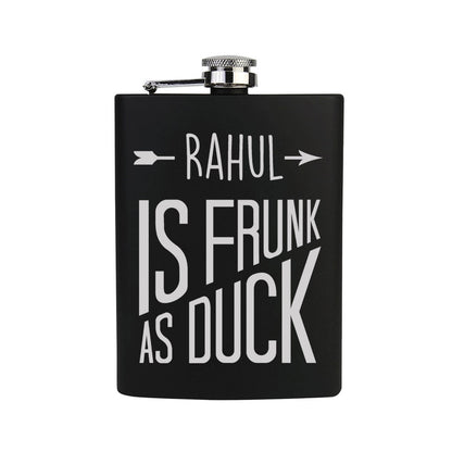 Custom Engraved Flask for Men with Funnel Anniversary Gift for Husband  - Add Name