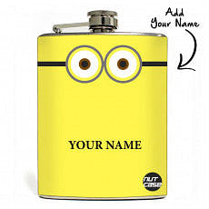 Personalized Cute Hip Flask - Add Your Name Nutcase