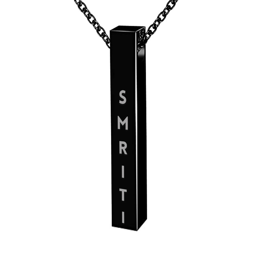Personalized Jewelery Pendant Engraved Necklace for Her with Chain - Couple Name