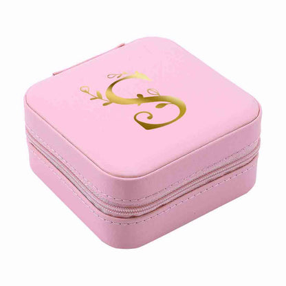 Custom Mini Jewellery Box Portable Travel Trinklet Organizer - Monogram