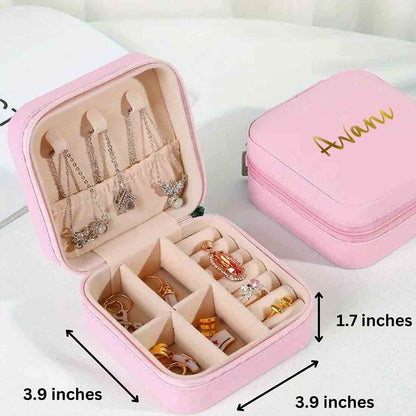 Customized Jewelry Box Organizer for Travel Storage Case for Rings, Earrings and Pendants