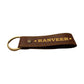 Personalized Key Chain Pu Leather Loop Keychain for Home- Star with Name