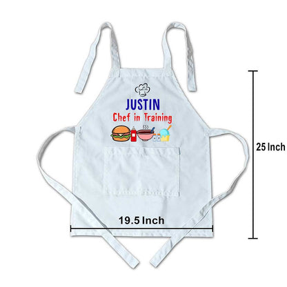 Customized Children Chef Apron - Chef in Training Nutcase