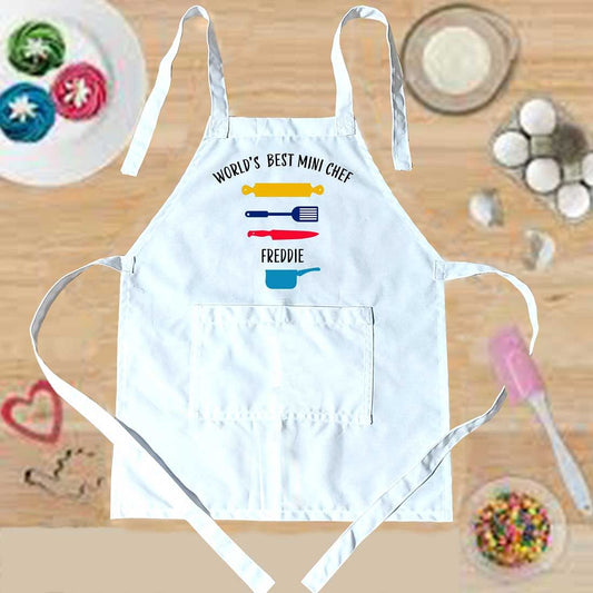 Personalized Junior Chef Apron with Name for Kids Nutcase