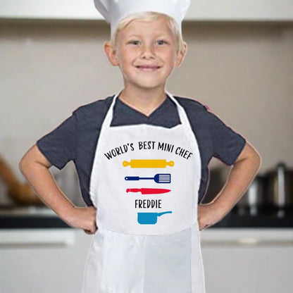 Personalized Junior Chef Apron with Name for Kids Nutcase