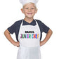 Customised Kids Junior Chef Apron with Name Nutcase