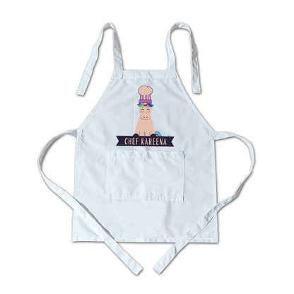 Personalized Kids Cute Chef Apron - Unicorn Nutcase