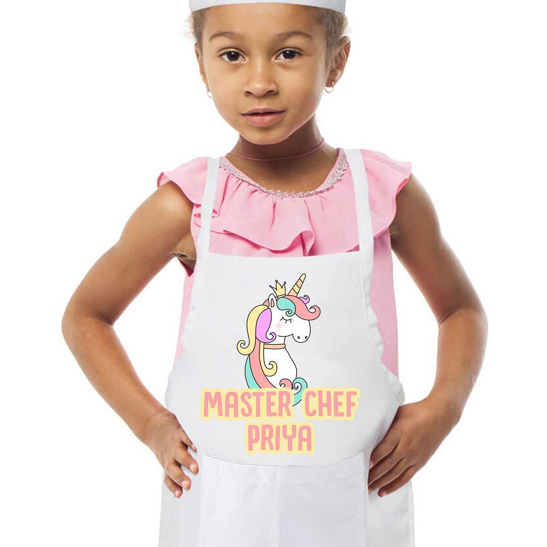 Customized Kids Master Chef Apron with Pocket Nutcase