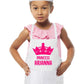 Personalised Girls Apron with Name and Princess Crown Nutcase