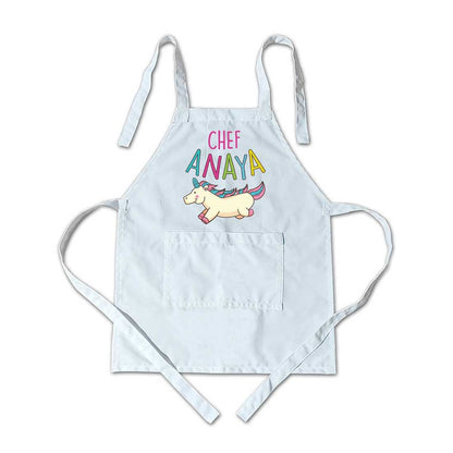 Personalised Children Apron Cute Unicorn Kiddies Aprons Nutcase