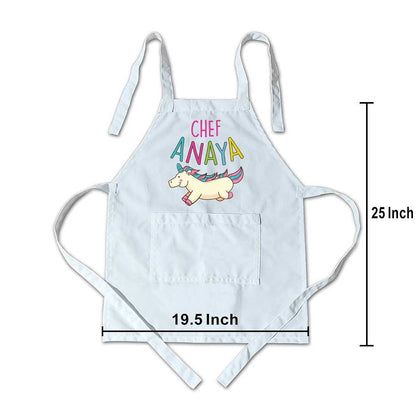 Personalised Children Apron Cute Unicorn Kiddies Aprons Nutcase