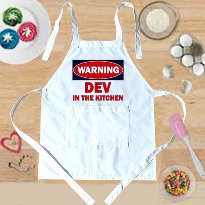 Customized Apron for your Kids - Warning Nutcase