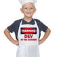 Customized Apron for your Kids - Warning Nutcase