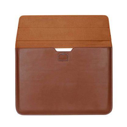 Personalized Leather Laptop Sleeve With Stand - Add Your Initial Nutcase