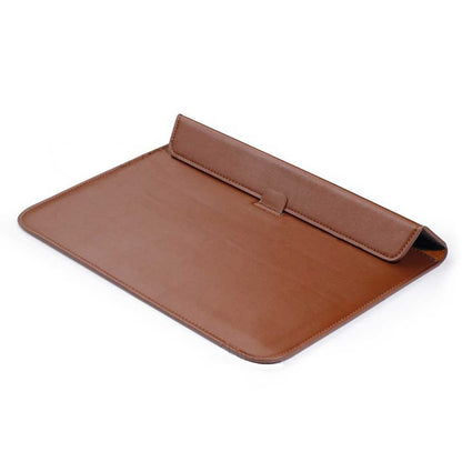 Personalized Leather Laptop Sleeve With Stand - Add Your Initial Nutcase