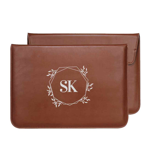 Personalized Office Laptop Sleeve Gifts - Stylish Initial Nutcase