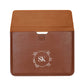 Custom Made Leather Laptop Sleeve - Add Your Initial Crown Leaves Nutcase